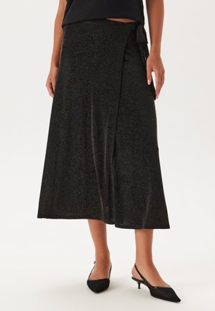 Happy Holly - Sparkling Wrap Midi Skirt - 40/42