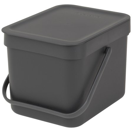Brabantia Sort & Go avfallsbøtte 6 liter, mørkegrå
