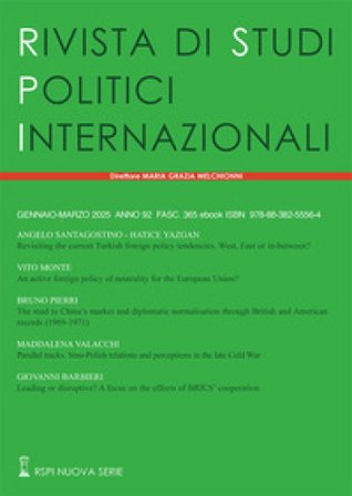 Rivista di studi politici internazionali (2025). Vol. 1