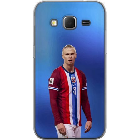 Kompatibelt Mobildeksel til Samsung Galaxy Core Prime Erling Haaland Manchester City Norge fotball angriper toppspiller utrolig målproduksjon kraftig