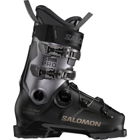 Salomon - Chaussures de ski de piste homme S/pro Supra Boa 120 - Black / Beluga Met. / Titanium Met. Pd - 29/29.5