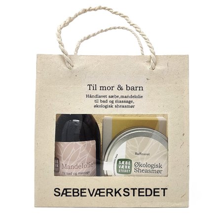 SÆBEVÆRKSTEDET Til Mor og Barn Gavepose, Gaver, Gaveæsker, Skincare Gaveæsker