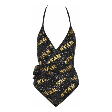 Moschino swimsuit Sort, Dame