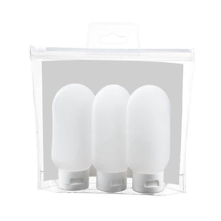 100ml Silikon Reseflaskor Rese Toalettartiklar Flaskor Silikon Flytande Reseflaska Set Resestorlek Behållare, 3st