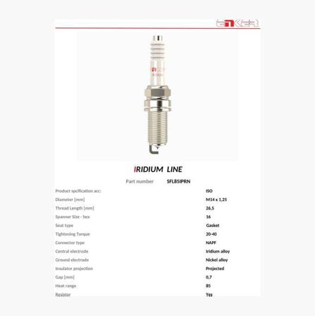 Tändstift SFL85IPRN