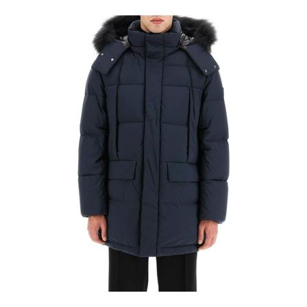 Tatras hooded midi down jacket , Blauw , Heren , Maat: L