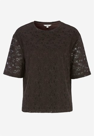 Cellbes of Sweden - Spetstopp med rundhals - mörkbrun - för damer - 54/56