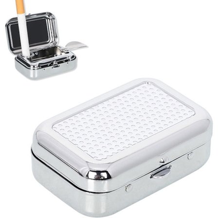 Bärbar askkopp med lock, Mini bärbar askkopp, Bärbar reseaskkopp med lock, Luktfri fickaskkopp