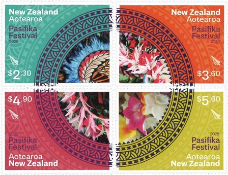 New Zealand - Pasifika festivalen - Postfrisk sæt 4v