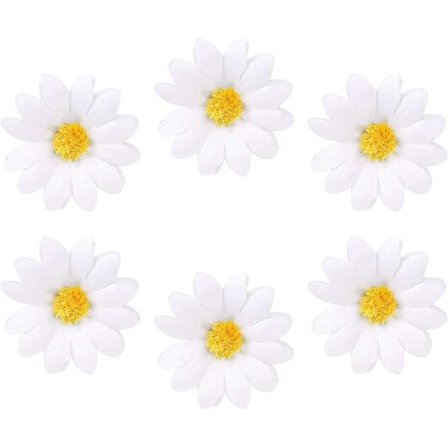6 stk. Marguerit hårklemme Marguerit solsikke hårklemme Marguerit hårklemmer Små stof solsikke hårklemmer blomster hårklemmer