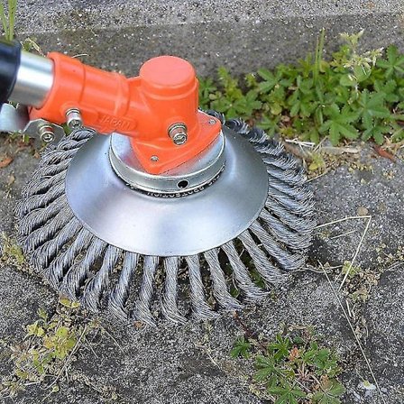 150mm Ståltråd Hjul Have Ukrudt Børster Græs Klipper Græs Eater Trimmer Børster Cutter Værktøjer Have Græs Trimmer Hoved Ukrudt Børster