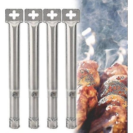4 stk Universal Justerbare Rustfri BBQ Gasgrill Udskiftnings Lige Rør Brændere