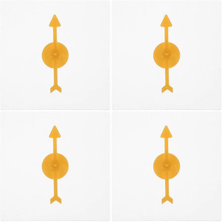 4 stk. Transparente Spinner Matematikkspill Spinner med Roterende Pil for Festspill og Undervisning (FMY) Som Vist 10.00X10.00X0.50CM