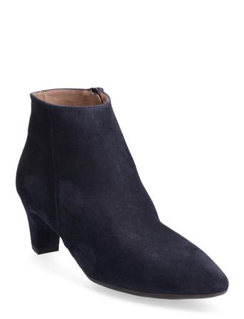 Ante Shoes Boots Ankle Boots Ankle Boot - Heel Navy Wonders