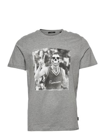 Jprblavuz Tee Crew Neck Prsp22 Grey Jack & J S