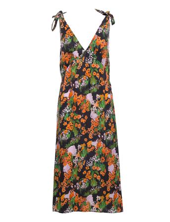 Naima, 1439 Dry Viscose Polvipituinen Mekko Monivärinen/Kuvioitu STINE GOYA