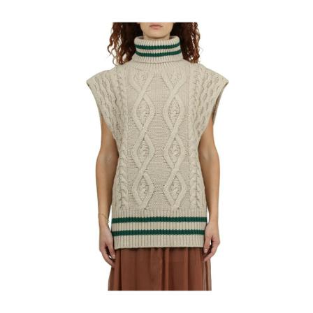 Erika Cavallini High collar neck vein inbo, Dame Rullekraver