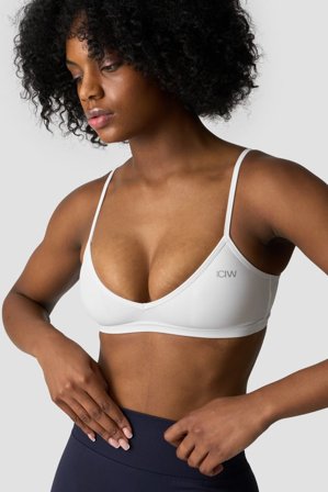ICANIWILL - Minimal Sports Bra White - Sports-BH - Damer - Træningstøj fra ICIW