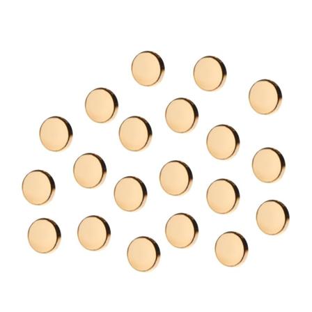 20st Miniknappar Metallspännen Guld