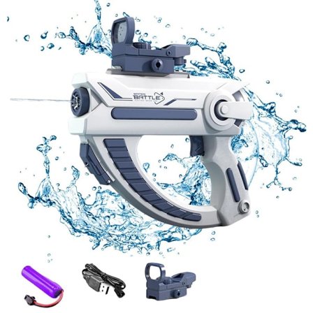 Elektrisk Vandpistol 10 m Rækkevidde, Automatisk Vandspreder, Sommerlegetøj