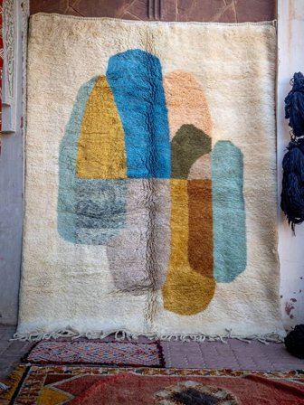 Berber Moroccan - Mid Atlas 225X290 Oranssi/Tummanvihreä Villa