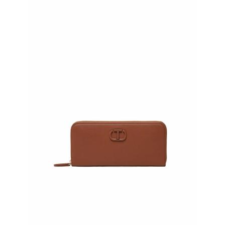 Twinset Wallets Cardholders Brun, Dame Punge og Kortholder, Størrelse: ONE Size