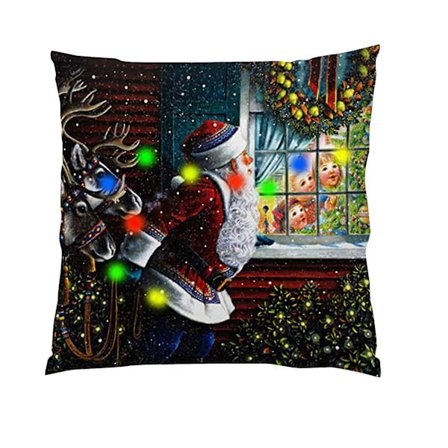 Julbelysning LED Kuddfodral Heminredning Kuddfodral Soffa Blinkande