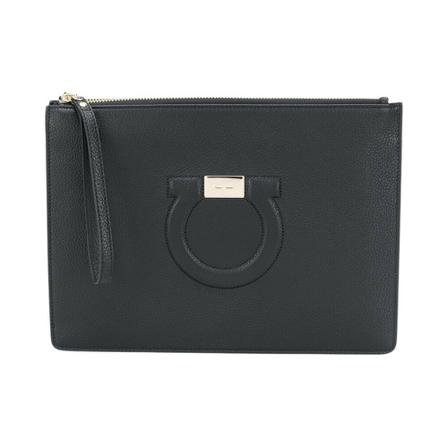 Salvatore Ferragamo Pung Sort, Dame Punge og Kortholder, Størrelse: ONE Size