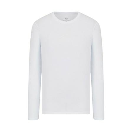 Armani Exchange, 8Nzm 77-Zja 5Z Long Sleeve T-Shirt Biały, Mężczyzna, Rozmiar: 2XL