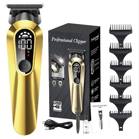 Digital Hårklippare: Multifunktionell Elektrisk Hårtrimmer för Hela Familjen, Professionell Salongskvalitet med LED-Disp