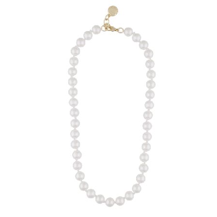 SNÖ of Sweden Laney Pearl Neck 42 Halsband Dam Vit cm
