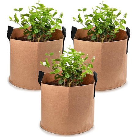 3 Utendørs Planteposer - Små Moderne Non-Woven Chilipepper Poteter Blomster Non-Woven Stoff Blomsterpotte