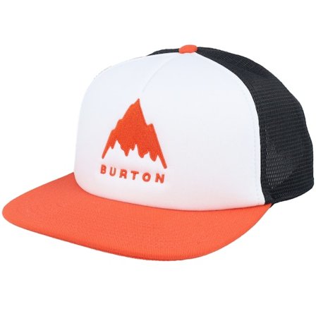 Burton - White trucker Czapka Z Daszkiem - I-80 Hat Fiesta Red Trucker @ Hatstore