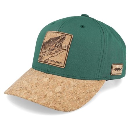 Skillfish - Verde adjustable Cappellino - Grisjävel Laser Spruce/Cork Adjustable @ Hatstore