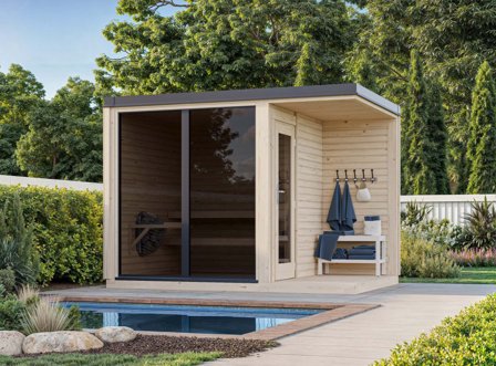 Palmako Sarah Bastu 7,1 m², obehandlad, Pooler & utebad