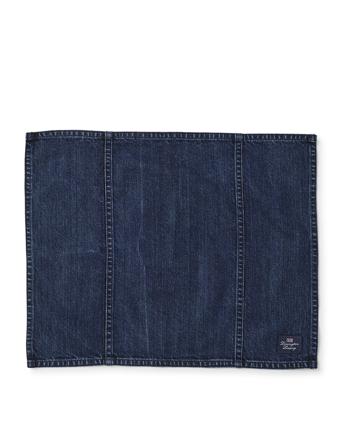 Icons Cotton Twill Denim Placemat Home Textiles Kitchen Textiles Placemats Blue Lexington Home