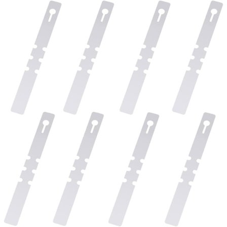 100 st plastväxtmarkörer, trädetiketter, omslag runt hängande växtmarkörer, vattentäta trädgårdsetiketter (vita, 2x20cm)