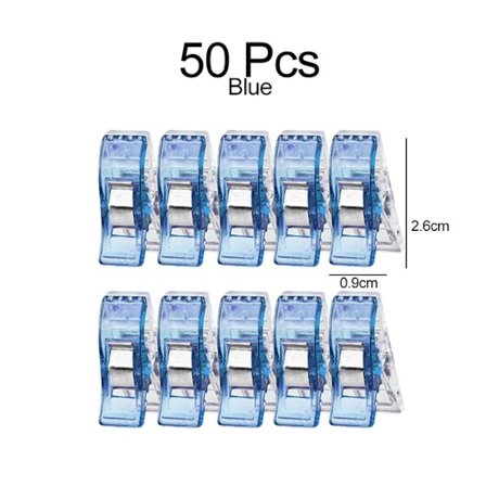 10/20/50 st Syklämmor Plastklämmor Quilting Hantverk Virkning Stickning Säkerhetsklämmor Blandat röd