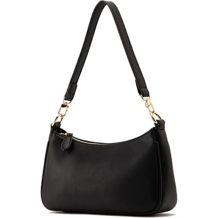 Käsilaukku, jossa 2 irrotettavaa hihnaa ja vetoketjullinen olkalaukku naisille