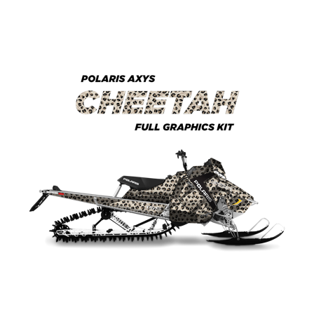 Dekalsett Sledstore Cheetah Snow Leopard - Polaris Axys 800 Switchback Assault 144 2017-2019