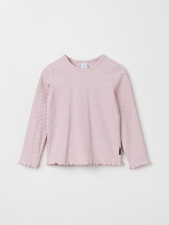 Polarn O. Pyret - ribbed top - 116 - Childrenswear - pink