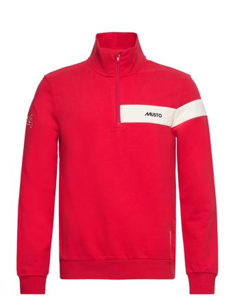 Musto 64 1/2 Zip Sweat Sweat-shirt Genser Rød Musto*Betinget Tilbud