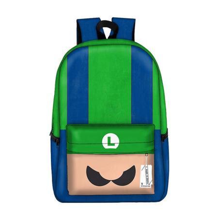 Super Mario Bros Rygsæk Til Børn Skolerygsække Student Skoletaske Kunst Tilbehør Opbevaring Tasker Værktøj Spil Figur Print Taske Mario-7