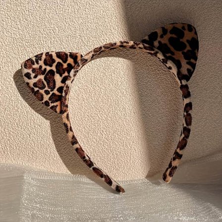 Hodebånd med leopardtrykk, stilig og trendy hårtilbehør for kvinner, perfekt for avslappede og moteriktige antrekk