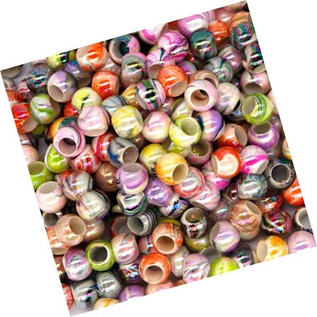 Mordely 1/2/3/5 100 bitar Pony Bead Kit Hårpärlor Ornament Hantverk