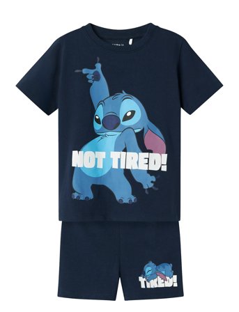 name it Nmmarush Stitch Nreg Ss Nightset Wdi - Navy - 92