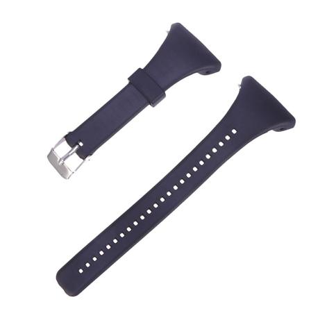 Moderigtigt urrem i plast, udskiftningsrem til ur, armbånd med hurtigudløser, kompatibel med Polar Ft4/ft7 (sort)