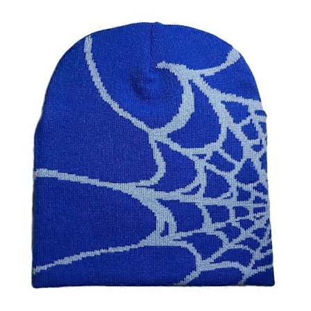 Y2k Hue Spider Web Hat Y2k Strikket Hue Skullies Hue Spider Web Hue Baggy Slouchy Hue Hovedbeklædning