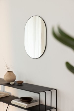 Metallbude Caya Ovalt Spejl, Tøj & Bolig, Badeværelsestilbehør, Makeupspejle