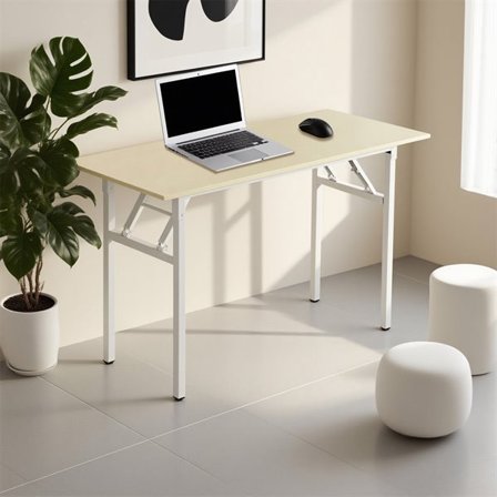 Fällbart Skrivbord 100x60x75cm - Vit Ek